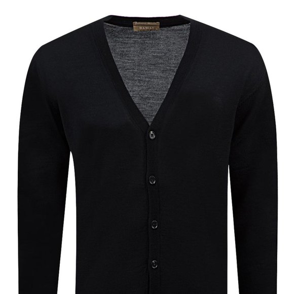 DAMAT Black Wool Cardigan - Picture 1 of 2